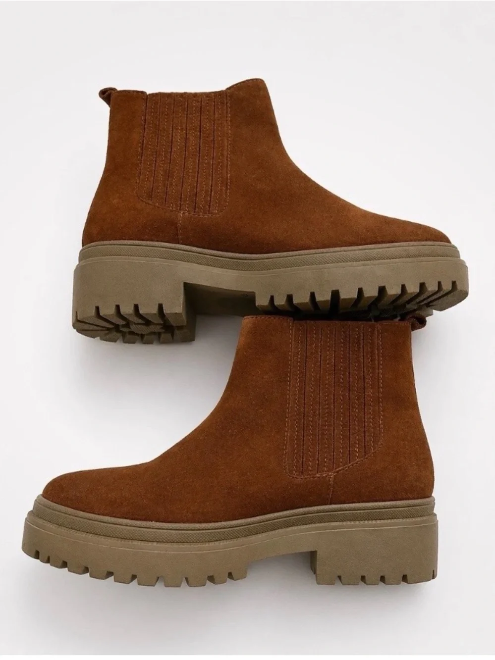 Patina Chelsea Boot Chestnut Suede Portland Leather Co